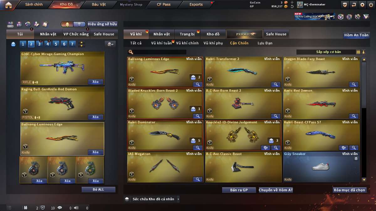 shop acc cf uy tin gia re